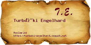 Turbéki Engelhard névjegykártya